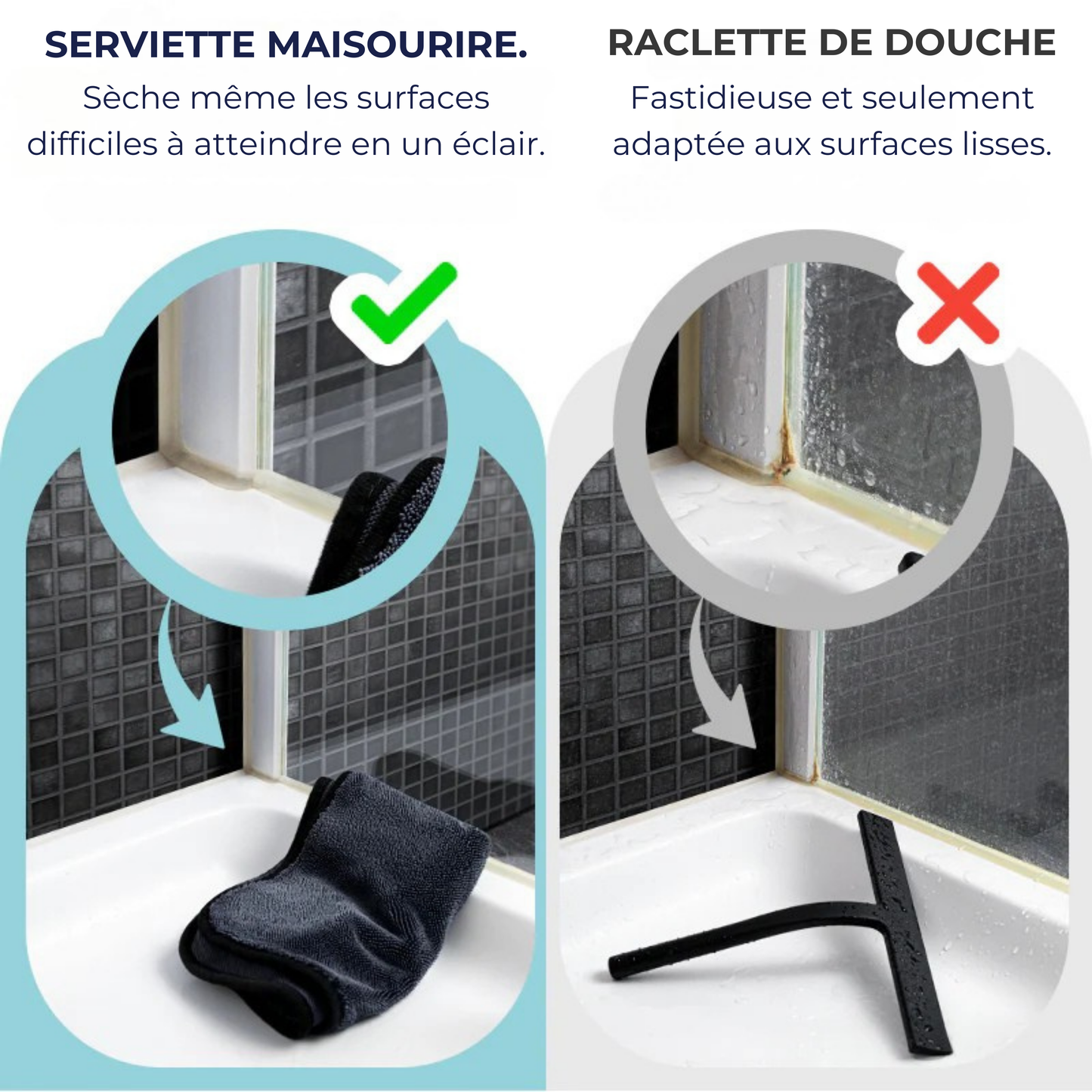 Serviette anti-calcaire ultra-absorbante (40x60 cm)
